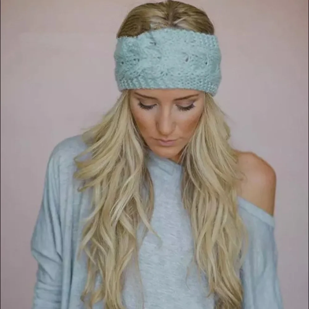 NEW!! Knitted Mint Head Warmer